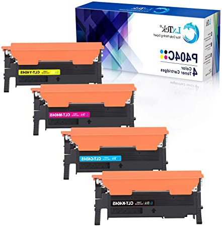 LxTek 4 Reemplazo Compatible para Samsung 404S CLT-P404C (K404S C404S M404S Y404S) Cartuchos de Tóner para Samsung Xpress SL C430 C430W C480 C480W C480FN C480FW (1 Negro 1 Cian 1 Magenta 1 Amarillo)