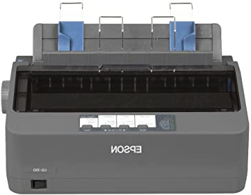 Epson LQ-350 - Impresora matricial (24 Pines, USB 2.0, 200-240 V), Color Gris