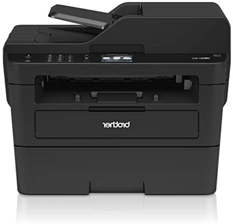 Brother MFCL2730DW - Impresora multifunción láser monocromo con fax, pantalla táctil e impresión dúplex (34 ppm, USB 2.0, Wifi, Ethernet, Wifi Direct, procesador de 600 MHz, memoria de 128 MB) negro