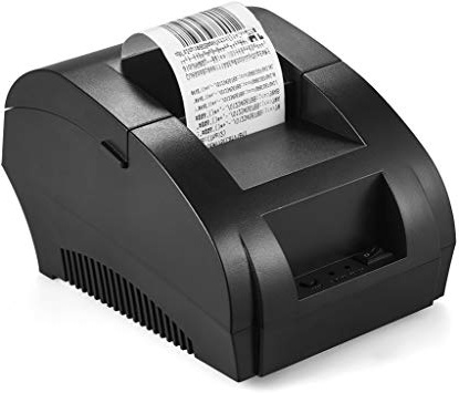 KKmoon - Impresora térmica de códigos de tiques en 58 mm de papel | 8 puntos/mm | 90 mm/s, 100 ~ 240 V Bluetooth 4.0 POS, para iOS, Android y Windows POS-5890K