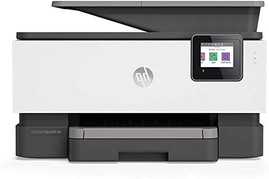 HP OfficeJet Pro 9010 - Impresora multifunción (imprime, copia, escanea, fax, Pantalla táctil en color, Memoria 512 MB, impresión y escaneado a doble cara, Wi-Fi), color basalt