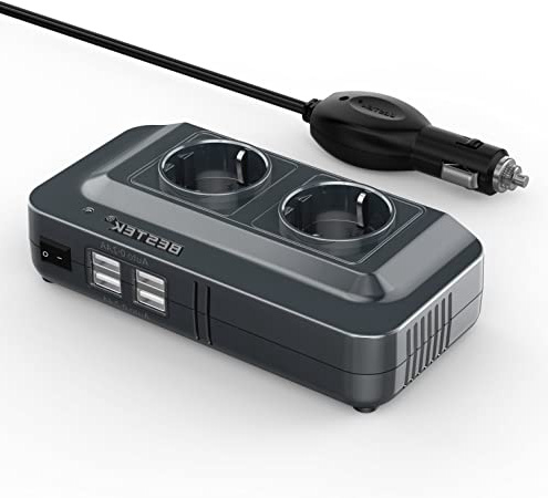 BESTEK Inversor de Corriente 200W,