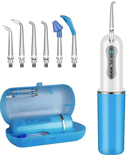 GEEDIAR Irrigador dental eléctrico, inalámbrico,