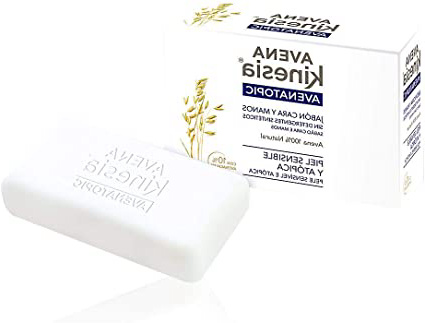 Avena Kinesia - Jabón para manos y cara, 1 unidad, 100 g