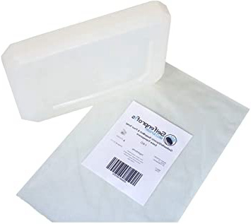 Jabón base de glicerina, transparente/blanco (libre de SLS), transparente (1kg transparente)