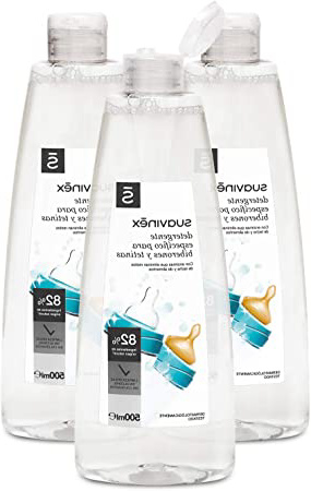 Suavinex - Pack de 3 detergentes de 500 ml para biberones y tetinas, sin perfume