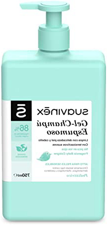 Suavinex – Gel-champú espumoso para bebés. No Pica en los Ojos. Textura Espumosa y Fragancia Baby cologne. 86% Ingredientes de Origen Natural. Gel-champú para piel y cabello, 750ml
