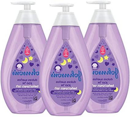 Johnson's Baby Baño Dulces Sueños, delicado para la piel y el uso diario - 3 x 750 ml