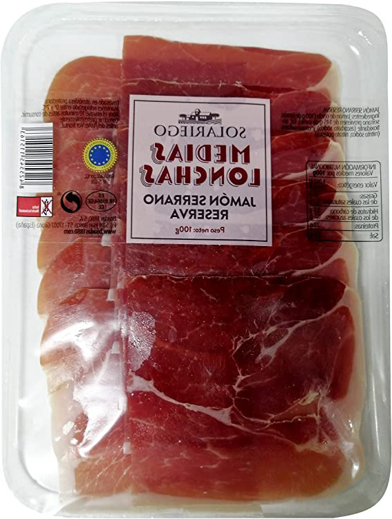 SOLARIEGO jamón serrano reserva medias