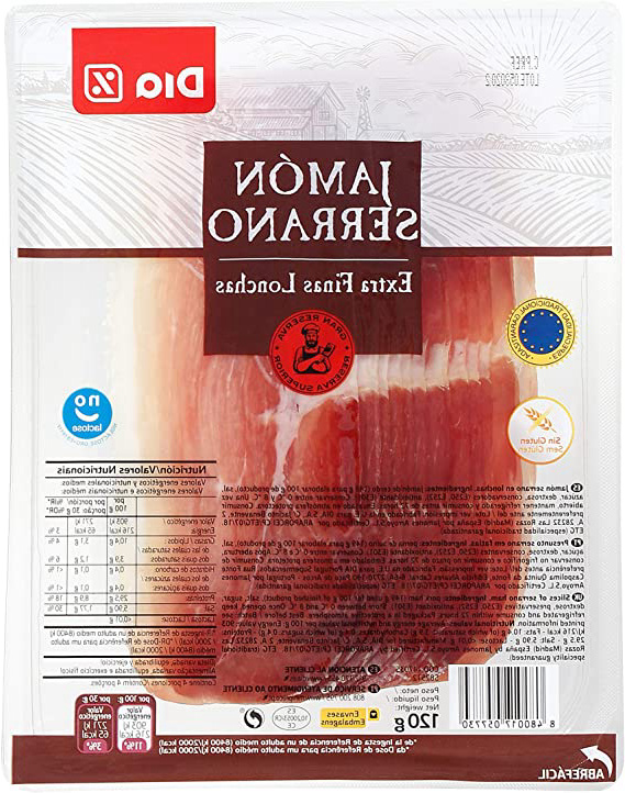 DIA jamón serrano lonchas extra