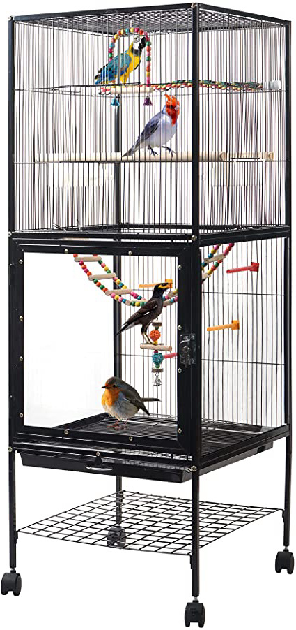 IKAYAA Jaula para pájaros, loros,