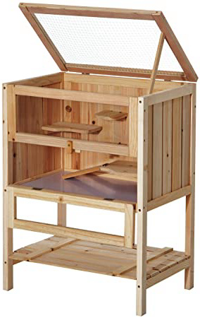 Pawhut Jaula de Madera para