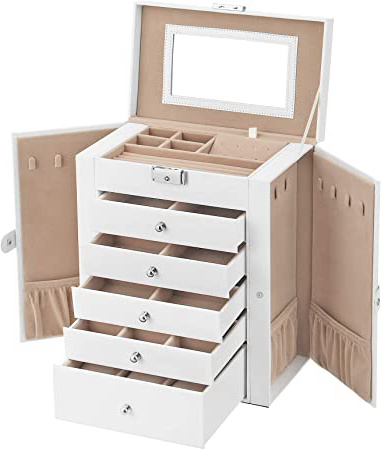 SONGMICS Caja Grande de Joyas,