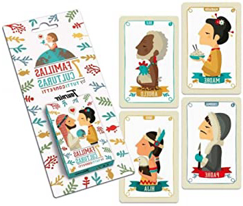 Tutti Confetti- Familias de 7 Países Baraja de Cartas Educativa Infantil (Naipes Heraclio Fournier 1034797)