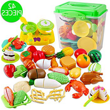 







deAO Juego de Comida, Frutas y Verduras para Cortar Conjunto Infantil de Imitación Accesorios de Cocina de Juguete Actividad Educativa 42 Piezas y Caja de Almacenaje






