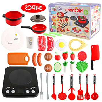 







Jugar Cocina Juguete, Utensilios Cocina Juguete Pretender Juego de Ollas con Sartenes, Olla, Verduras Mini Accesorios Cocina Juguetes Regalo para Niños 3 Años(34PCS)






