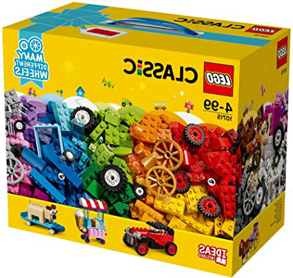 LEGO 10715 Classic Ladrillos sobre Ruedas, Juego de Construcción Educativo y Divertido para Niñas y Niños
