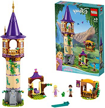 LEGO 43187 Disney Princess Torre de Rapunzel Juguete de Construcción para Niños y Niñas +6 años con 2 Mini Figuras