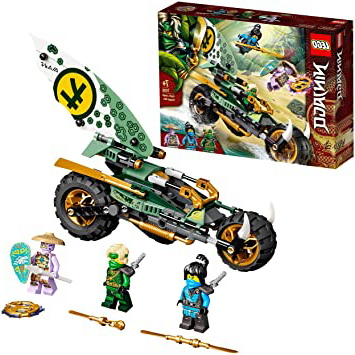 LEGO 71745 Ninjago Chopper de la Jungla de Lloyd Juguete de construcción con una Moto y Mini Figuras de Lloyd y NYA