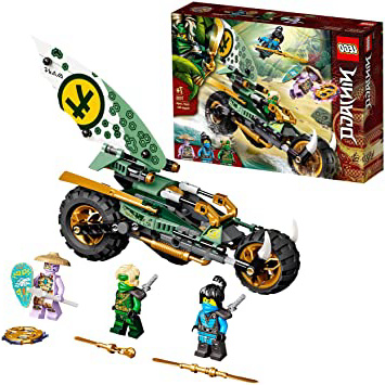 LEGO 71745 Ninjago Chopper de la Jungla de Lloyd Juguete de construcción con una Moto y Mini Figuras de Lloyd y NYA
