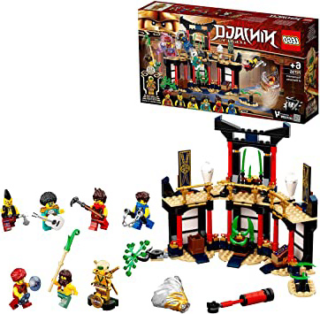LEGO 71735 Ninjago Legacy Torneo de los Elementos Set de Construcción de Templo con Arena de Batalla y Mini Figura Dorada