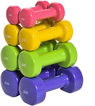 HOMCOM Juego de 8 Mancuernas