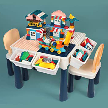 AMOSTING Mesa y Silla Infantil