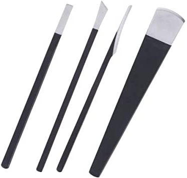 Lurrose 4 unids/set Cuchillo de pedicura de acero inoxidable Juego de cuchillas de pedicura profesional Juego de herramientas de uñas para el cuidado de los pies (paquete aleatorio)