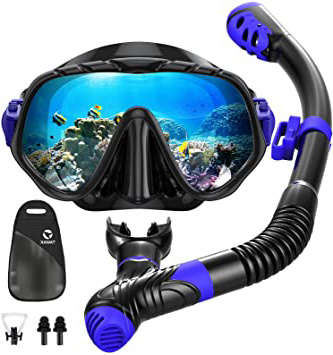 TAWAK Juego de Snorkel antivaho