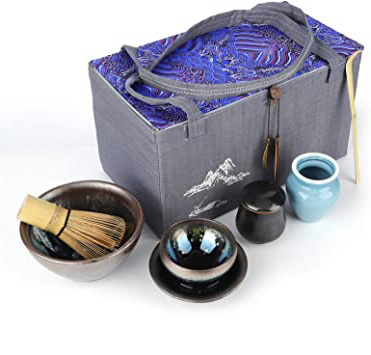 Juego de té japonés Matcha,
