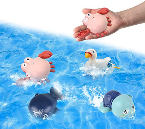 KAINSY Juguetes Baño Bebe, 4PCS