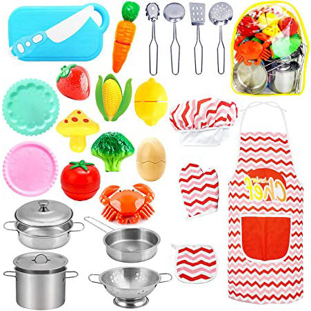 HapeeFun 25Piezas Juguetes de Cocina