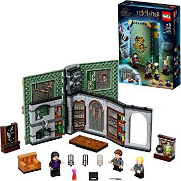 LEGO 76383 Harry Potter Momento Hogwarts: Clase de Pociones, Libro de Juguete Coleccionable, Set Portátil, Estuche de Viaje