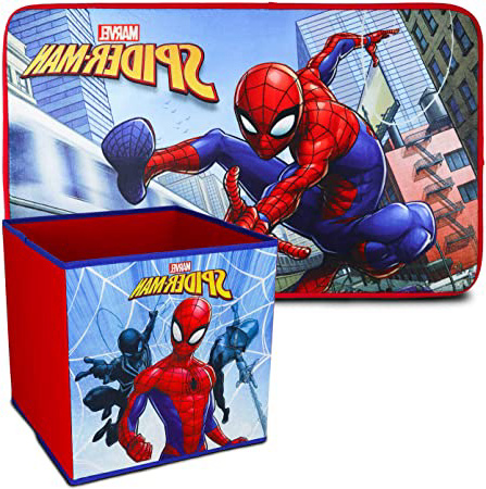 Spiderman Alfombra Infantil y Caja