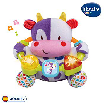 VTech- Vaca muusical Peluche Interactivo de Bebe con Suaves, Multicolor, única (3480-166022)