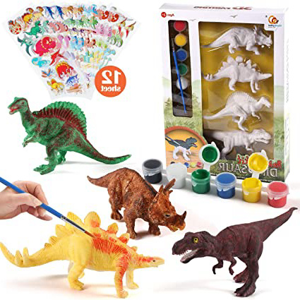 Tacobear Dinosaurio Pintar Juegos para Niños Dinosaurio Figuras para Pintar Manualidades Pintar Creativo DIY Dinosaurio Navidad Regalos para Niños