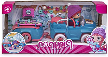 Pinypon- Coche Nieve con Remolque,