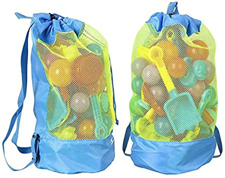 Awinker Bolsa Mochila para Llevar Juguetes de Playa o Recoger Juguetes en Casa