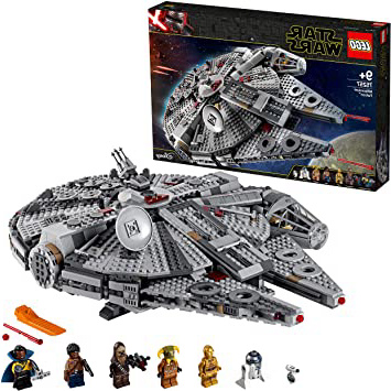 LEGO Star Wars TM - Halcón Milenario, Juguete de Construcción de Nave Espacial, Incluye Minifiguras de Finn, Chewbacca, Lando, C-3PO, R2-D2 y otros, Inspirado en La Guerra de Las Galaxias (75257)