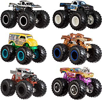 Mattel - Hot Wheels Monster Truck Duos de Demolición, modelos aleatorios (FYJ64)
