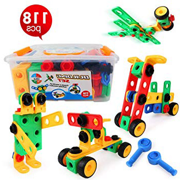 LBLA Bloques de Construcción,Juguetes Construcción, 118 PCS, a partir de 3 años