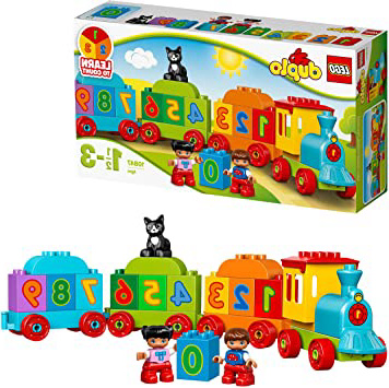 LEGO DUPLO - Mi Primer Tren de los Números, Juguete Preescolar Educativo de Aprendizaje y Construcción para Niños y Niñas de 1 Año y Medio a 3 Años con Muñecos y Piezas de Colores (10847)