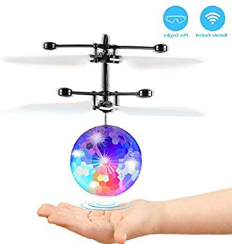 Fansteck 1 Pack Bola voladora, RC Flying Juguetes, Dron helicóptero, Bola de Vuelo por inducción infrarroja con Gafas de protección, Juguetes para niños 7+ años