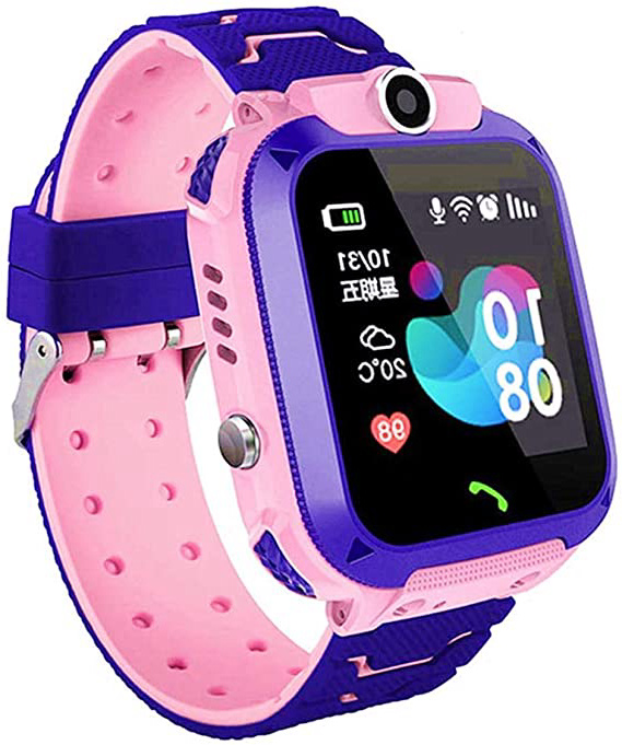 linyingdian Smartwatch Niños, Reloj Inteligente Niña IP67, LBS, Hacer Llamada, Chat de Voz, SOS, Modo de Clase, Cmara, Juegos, Regalo para Niños de 3-12 años, soporta 2G tarjetáas Micro SIM