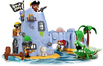 Pinypon Action- Isla Pirata del Capitán Caimán con 2 Figuras, niñas a Partir de 4 a 8 años (Famosa 700015637)