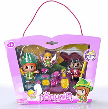 Pinypon Set con Figuras de Peter Pan, Garfio y Campanilla (Famosa 700012738)