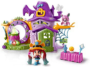 Pinypon - La Casa Encantada de Brujitas, con 1 figurita de Bruja, para niños y niñas de 4 a 8 años (Famosa 700014711)
