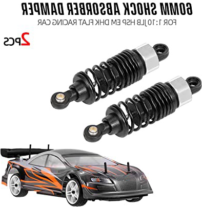 Mobiliarbus RC Car Amortiguador Amortiguador 60mm RC Car Truck Parts para 1:10 JLB HSP EM DHK HPI Flat Car RC Racing Car, 2pcs