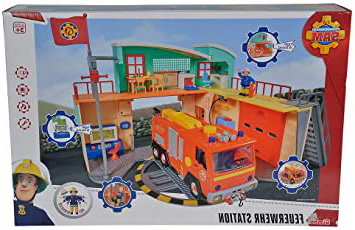 Sam el bombero - Estación con Figura del Oficial Steele (Simba 9258282)