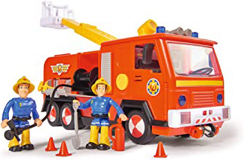 Simba- Feuerwehrmann Bombero Sam Jupiter 2.0 con 2 Figuras, Color carbón, 0 (109251036)